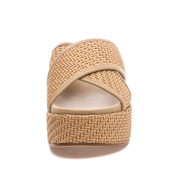 NWT J/SLIDES QUACKIE Natural Vegan Luxe Sandal - Picture 4 of 16